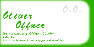 oliver offner business card